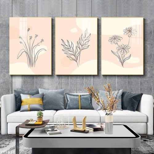 Tranh Canvas những sắc hoa tối giản TT1030