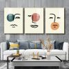 Tranh Canvas trừu tượng chân dung tối giản TT1032