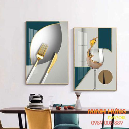 Tranh tráng gương sang trọng và tinh tế TGH8045