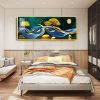 Tranh tráng gương cá theo dòng nước TGH8002