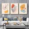 Tranh Canvas hoa và lá tối giản TT1092