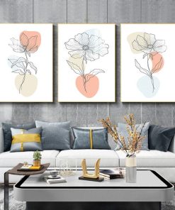 Tranh Canvas bông hoa đơn sắc TT1094