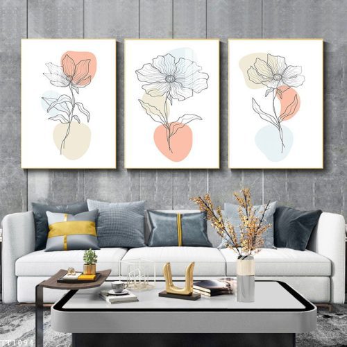 Tranh Canvas bông hoa đơn sắc TT1094