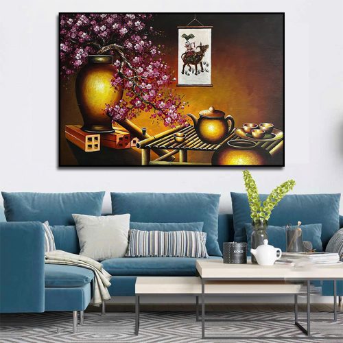 Tranh sơn dầu khoảnh khắc bình yên TSD058