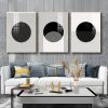 Tranh Canvas vòng tròn trừu tượng đơn sắc TT1047
