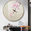 Tranh tráng gương chim đậu trên cành xuân TGH8194