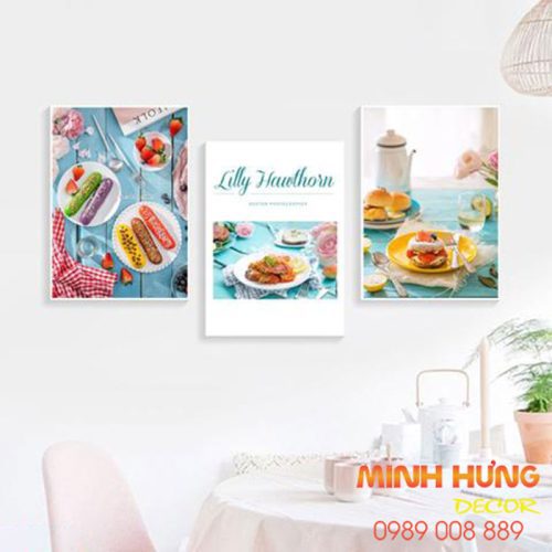 Tranh tráng gương ẩm thực sang trọng TGH8214
