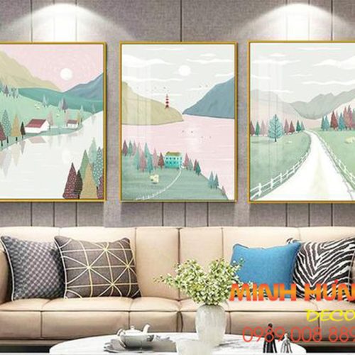 Tranh phong cảnh hoạt hình TGH8218