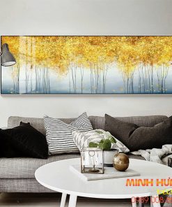 Tranh phong cảnh khu rừng dưới trời thu FT124388