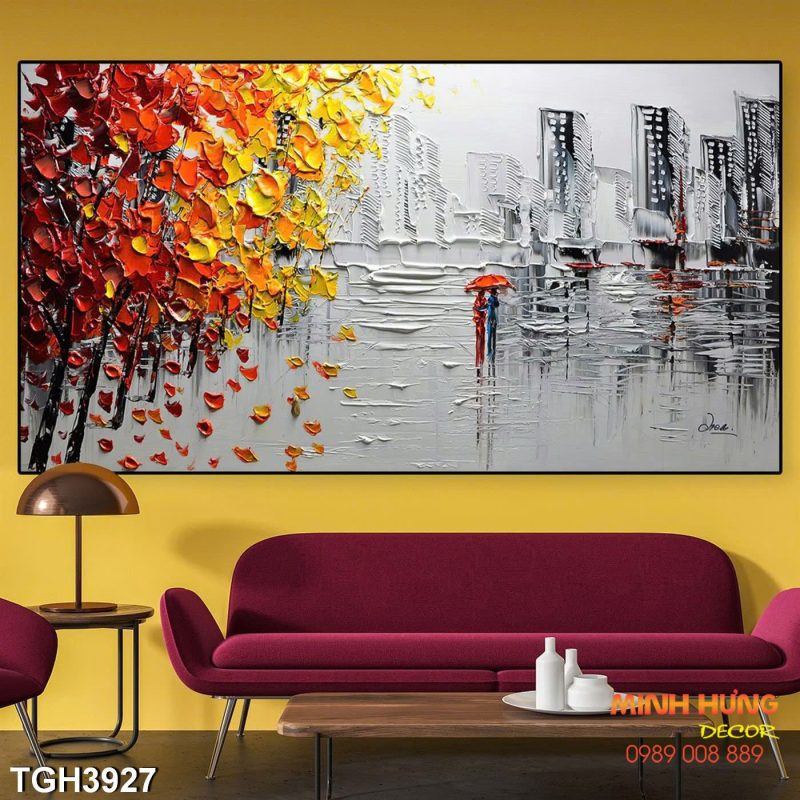 Tranh phong cảnh thành phố huyền ảo TGH3927