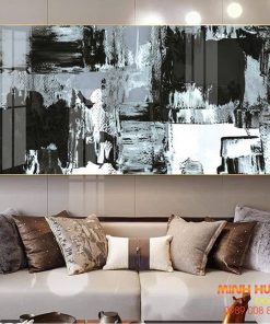 Tranh trừu tượng bản giao hưởng đen trắng TT14099