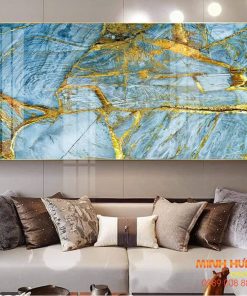 Tranh trừu tượng mạch vàng trong đá TT14118