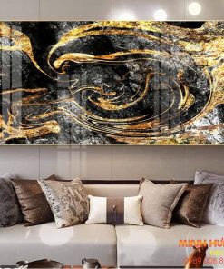 Tranh trừu tượng huyền bí hoàng kim TT14201