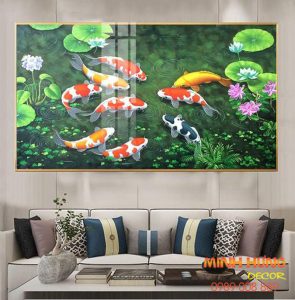 Tranh Cửu Ngư Quần Hội truyền thống