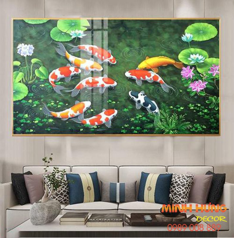 Tranh Cửu Ngư Quần Hội truyền thống