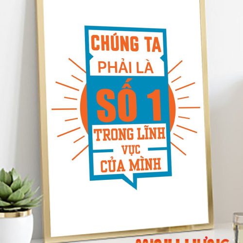 Chúng ta phải là số 1 trong lĩnh vực của mình TDL018