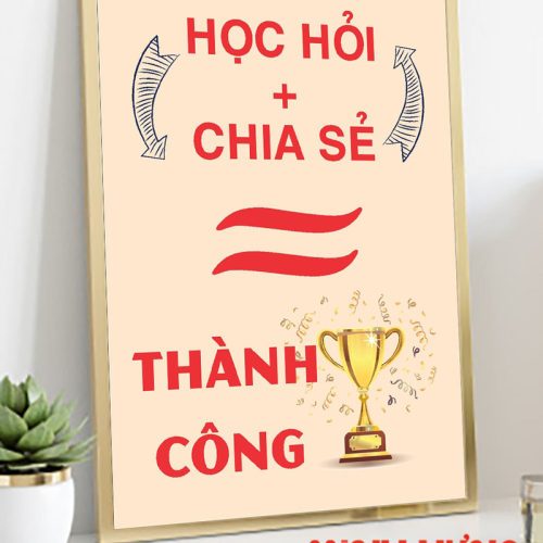 Học hỏi cộng chia sẻ bằng thành công TDL020
