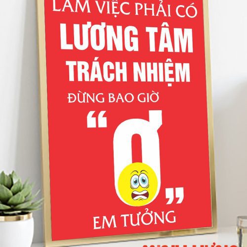Làm việc phải có lương tâm trách nhiệm TDL021