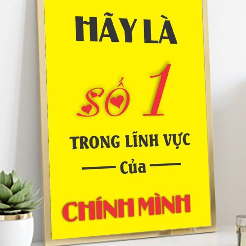 Hãy là số 1 trong lĩnh vực của chính mình TDL024