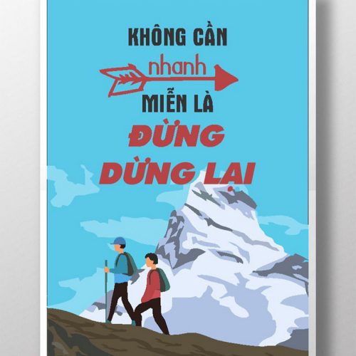 Không cần nhanh miễn là đừng dừng lại TDL029