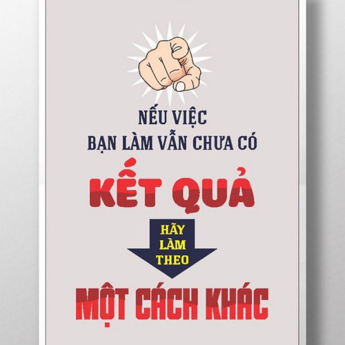 Nếu việc bạn làm vẫn chưa có kết quả TDL031