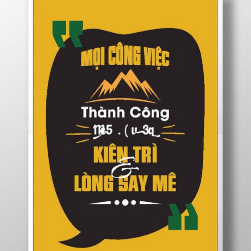 Mọi công việc thành công đều nhờ kiên trì TDL032