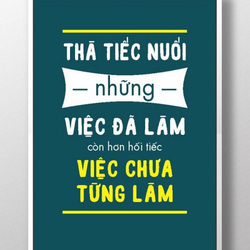Thà tiếc nuối những việc đã làm TDL059