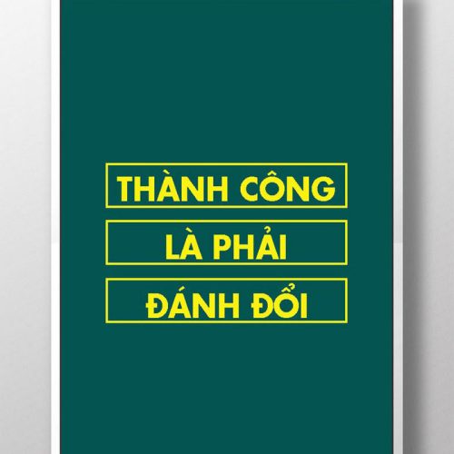 Thành công là phải đánh đổi TDL072