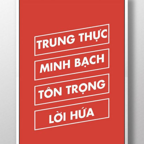 Trung thực minh bạch tôn trọng lời hứa TDL075