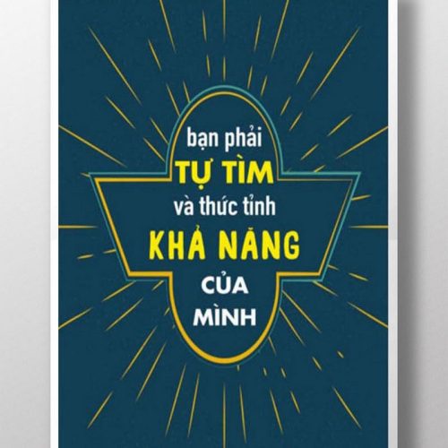 Bạn phải tự tìm và thức tỉnh khả năng của mình TDL138