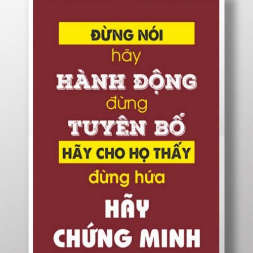 Đừng nói hãy hành động TDL287