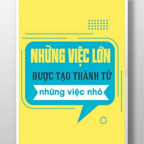 Những việc lớn được tạo thành từ những việc nhỏ TDL296