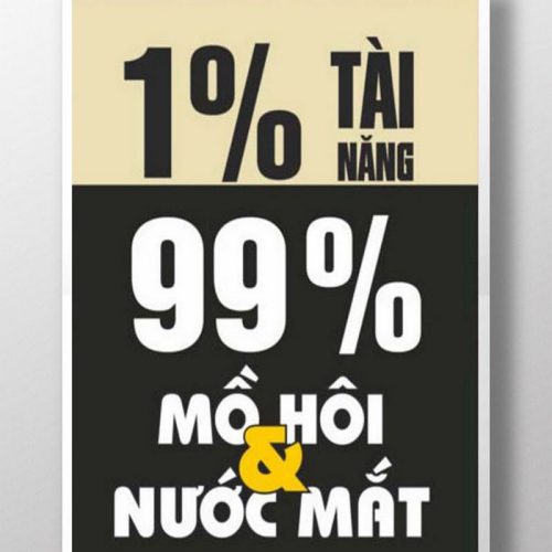 1% tài năng 99% mồ hôi và nước mắt TDL301