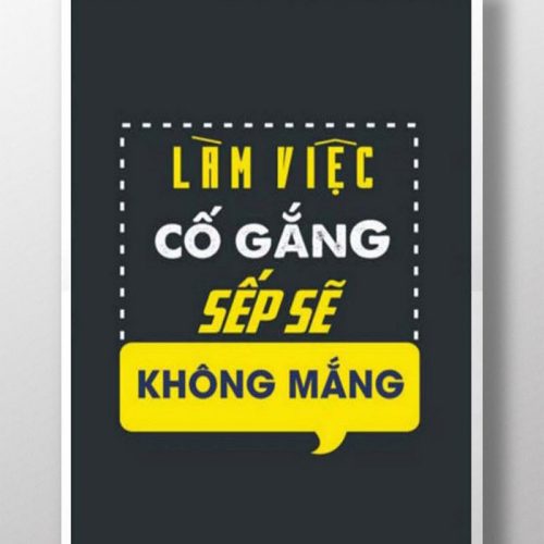 Làm việc cố gắng sếp sẽ không mắng TDL307