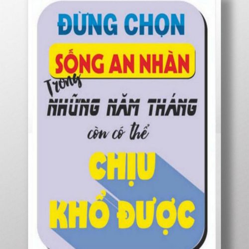 Đừng chọn sống an nhàn TDL386