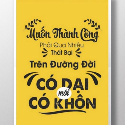 Muốn thành công phải qua nhiều thất bại TDL403