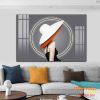 Tranh tráng gương cô gái đội nón TGH8359