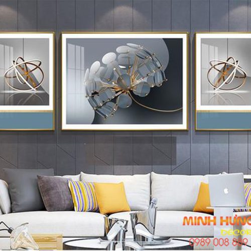 Tranh tráng gương nghệ thuật hình học TGH8457