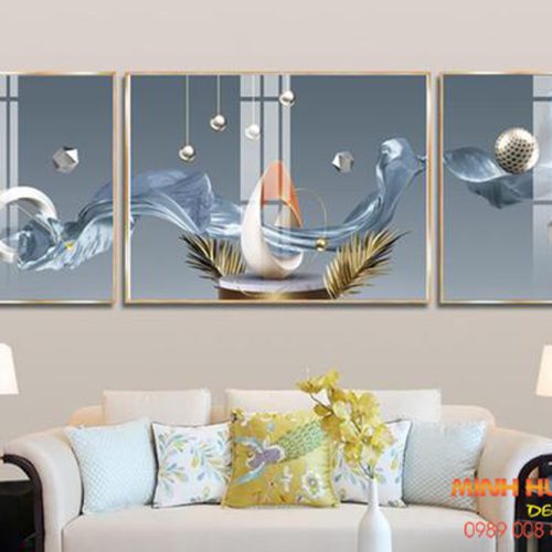 Tranh tráng gương nghệ thuật trừu tượng TGH8459