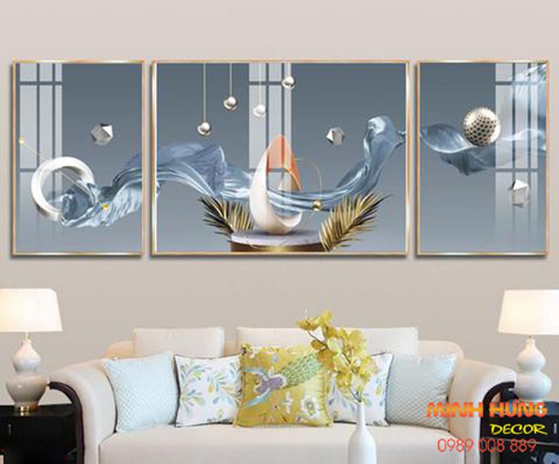 Tranh tráng gương nghệ thuật trừu tượng TGH8459