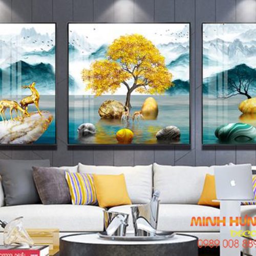 Tranh tráng gương phong cảnh TGH8484