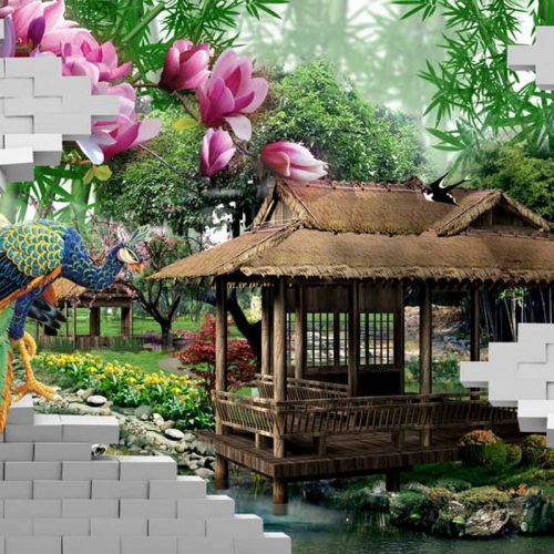 Tranh dán tường đôi công TGTV_FM2928