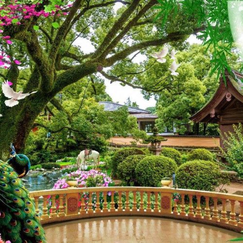 Tranh dán tường phong cảnh Á Đông FM_30169