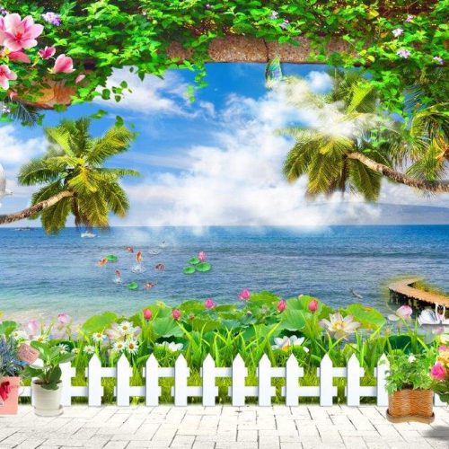 Tranh dán tường phong cảnh biển và thiên nhiên FM_30211