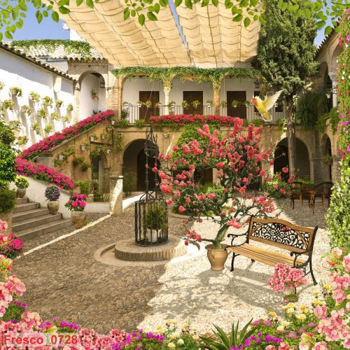 Tranh dán tường phong cảnh châu âu Fresco_0728