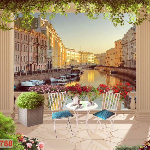 Tranh dán tường phong cảnh châu âu Fresco_0788