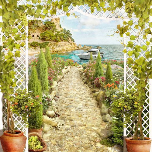 Tranh dán tường phong cảnh châu âu Fresco_0793