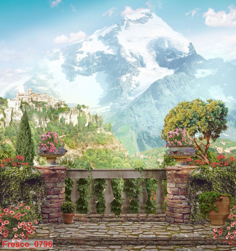 Tranh dán tường phong cảnh châu âu Fresco_0796