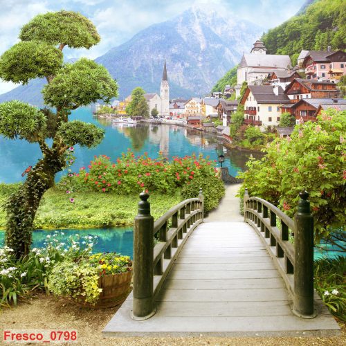 Tranh dán tường phong cảnh châu âu Fresco_0798