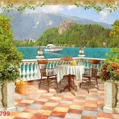 Tranh dán tường phong cảnh châu âu Fresco_0799
